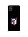 Funda para Samsung Galaxy A51 del Atleti Escudo Fondo Negro - Licencia Oficial Atlético de Madrid