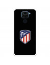 Funda para Xiaomi Redmi Note 9 del Atleti Escudo Fondo Negro - Licencia Oficial Atlético de Madrid