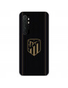 Funda para Xiaomi Mi Note 10 Lite del Atleti Escudo Dorado Fondo Negro - Licencia Oficial Atlético de Madrid