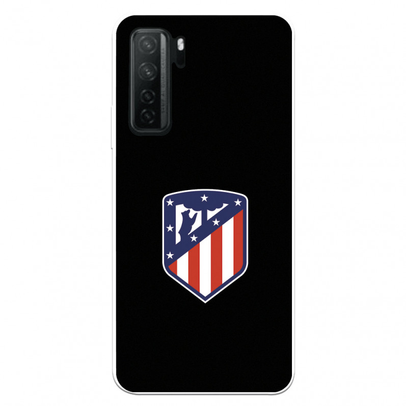 Funda para Huawei P40 Lite 5G del Atleti Escudo Fondo Negro - Licencia Oficial Atlético de Madrid