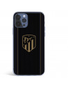 Funda para iPhone 12 Pro Max del Atleti Escudo Dorado Fondo Negro - Licencia Oficial Atlético de Madrid