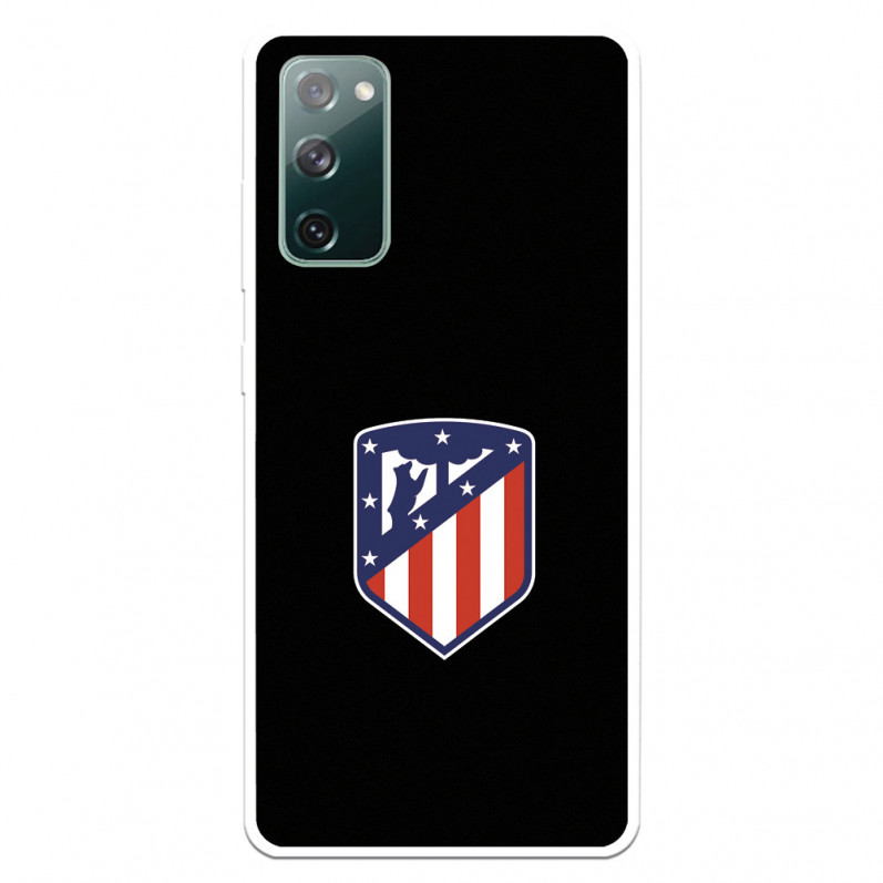 Funda para Samsung Galaxy S20 FE del Atleti Escudo Fondo Negro - Licencia Oficial Atlético de Madrid