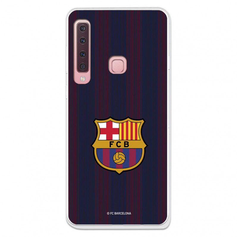 Funda para Samsung Galaxy A9 2018 del Barcelona Rayas Blaugrana - Licencia Oficial FC Barcelona