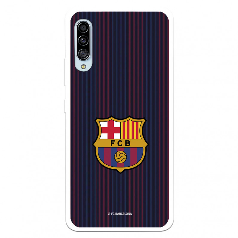Funda para Samsung Galaxy A90 5G del Barcelona Rayas Blaugrana - Licencia Oficial FC Barcelona