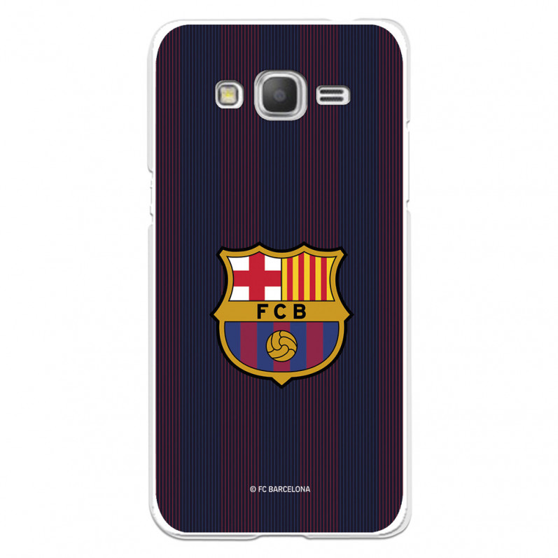 Funda para Samsung Galaxy Grand Prime del Barcelona Rayas Blaugrana - Licencia Oficial FC Barcelona