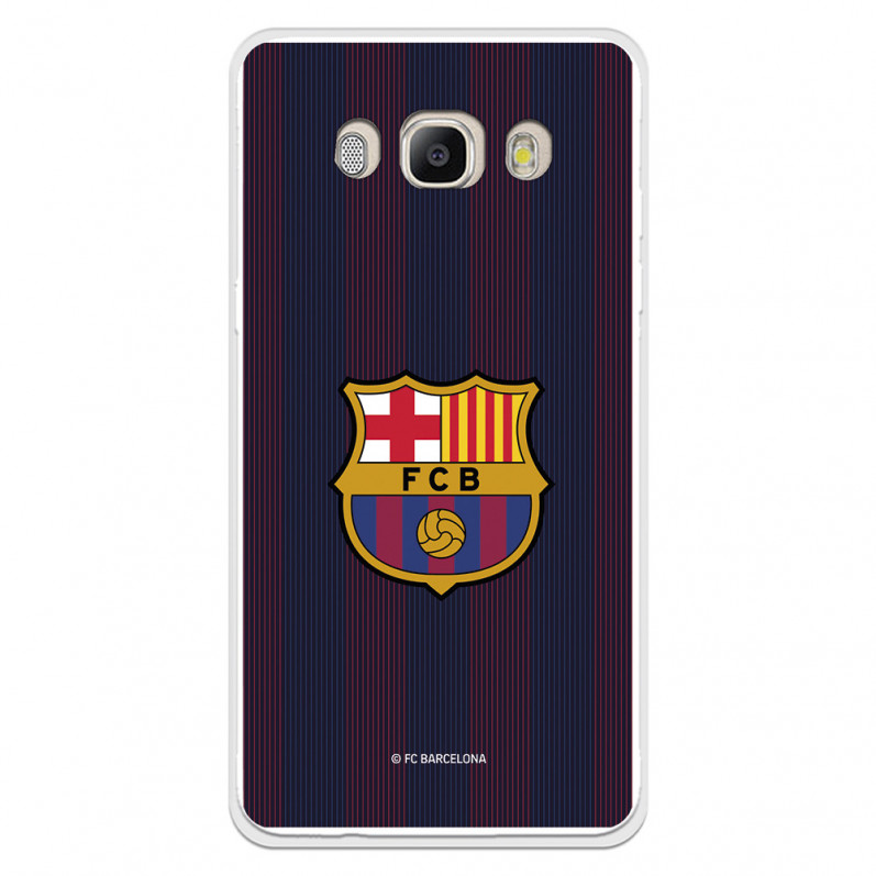 Funda para Samsung Galaxy J5 2016 del Barcelona Rayas Blaugrana - Licencia Oficial FC Barcelona