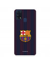 Funda para Samsung Galaxy M51 del Barcelona Rayas Blaugrana - Licencia Oficial FC Barcelona