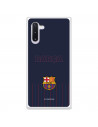 Funda para Samsung Galaxy Note10 del Barcelona Barsa Fondo Azul - Licencia Oficial FC Barcelona