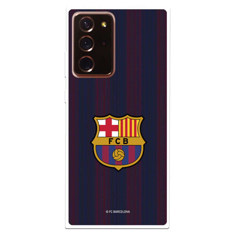 Funda para Samsung Galaxy Note 20 Ultra del Barcelona Rayas Blaugrana - Licencia Oficial FC Barcelona