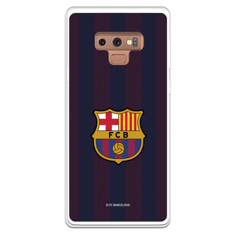 Funda para Samsung Galaxy Note9 del Barcelona Rayas Blaugrana - Licencia Oficial FC Barcelona