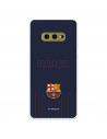 Funda para Samsung Galaxy S10e del Barcelona Barsa Fondo Azul - Licencia Oficial FC Barcelona