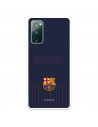 Funda para Samsung Galaxy S20 FE del Barcelona Barsa Fondo Azul - Licencia Oficial FC Barcelona