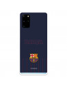 Funda para Samsung Galaxy S20 Plus del Barcelona Barsa Fondo Azul - Licencia Oficial FC Barcelona