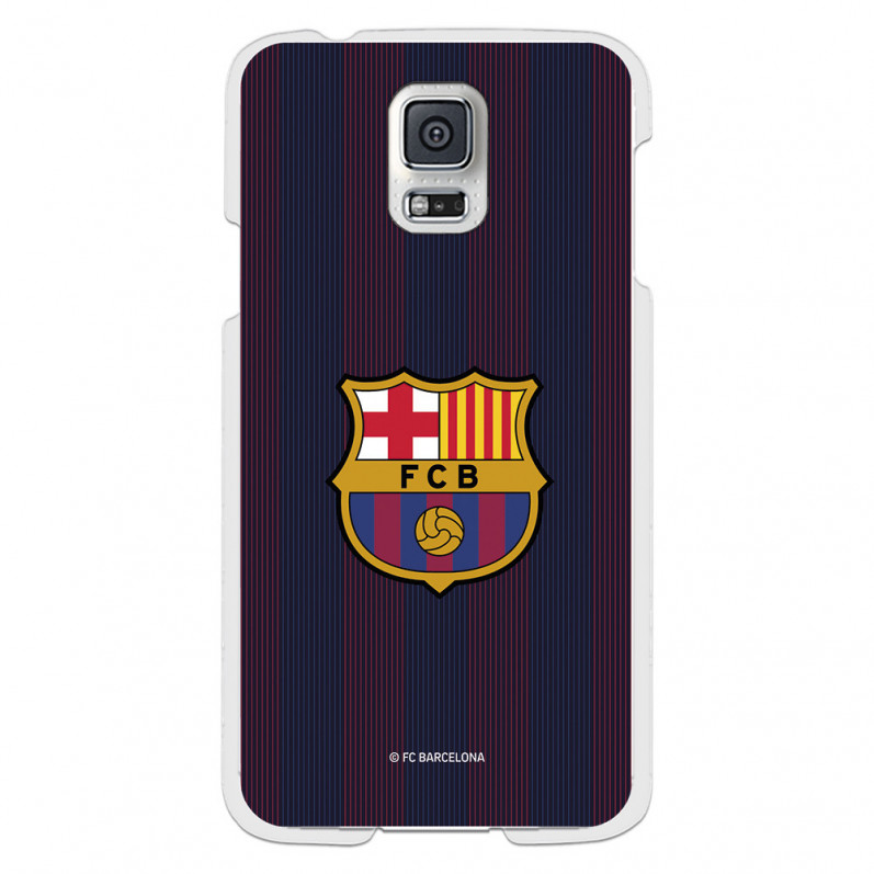 Funda para Samsung Galaxy S5 del Barcelona Rayas Blaugrana - Licencia Oficial FC Barcelona