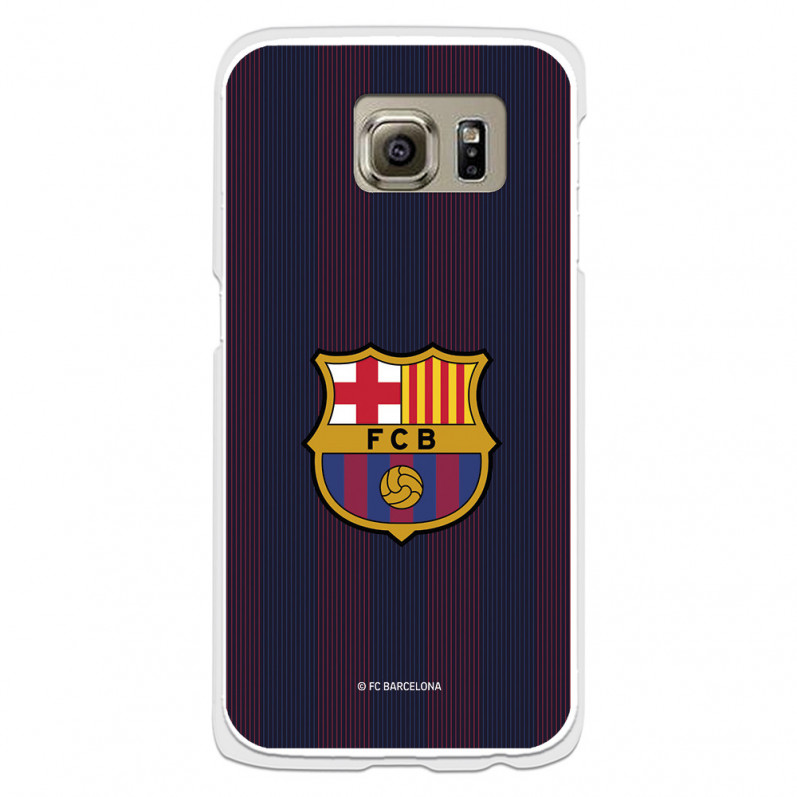 Funda para Samsung Galaxy S6 del Barcelona Rayas Blaugrana - Licencia Oficial FC Barcelona