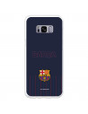 Funda para Samsung Galaxy S8 Plus del Barcelona Barsa Fondo Azul - Licencia Oficial FC Barcelona