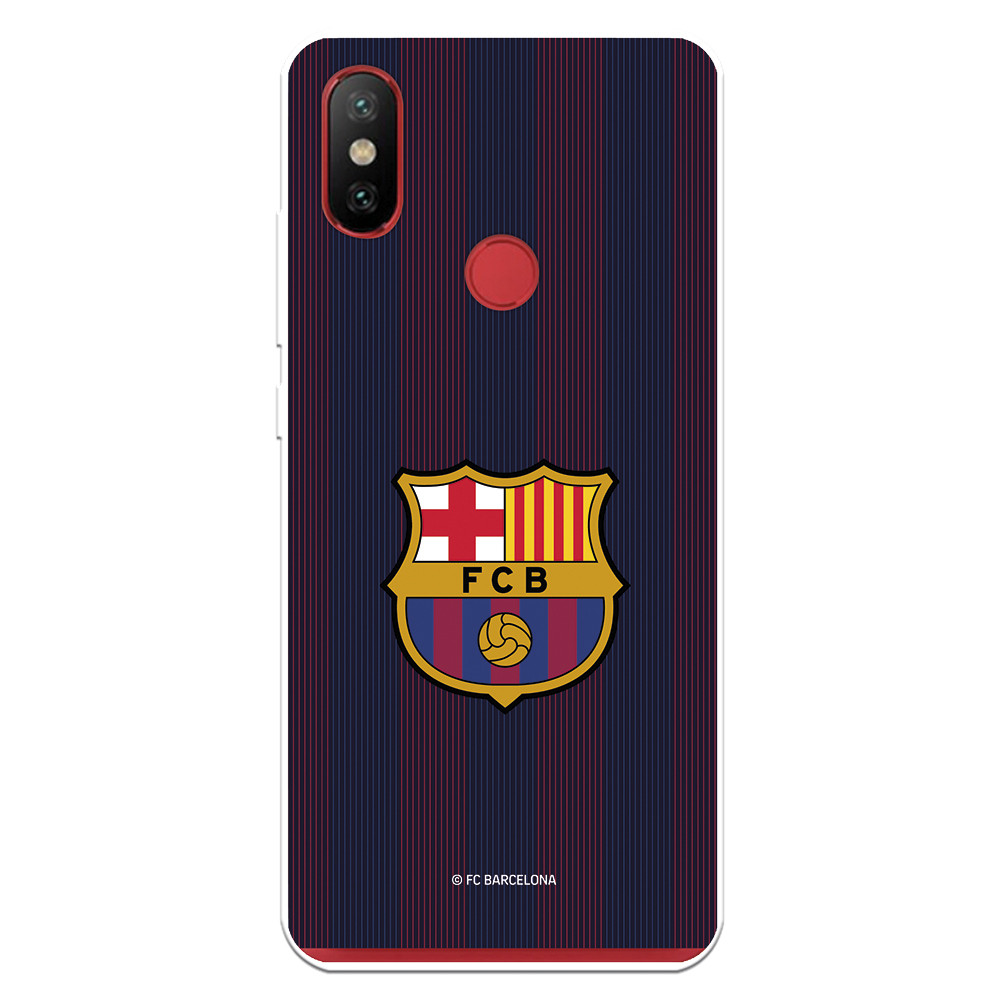 Funda para Xiaomi MI A2 del Barcelona Rayas Blaugrana - Licencia Oficial FC  Barcelona
