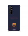 Funda para Xiaomi Mi Note 10 Lite del Barcelona Barsa Fondo Azul - Licencia Oficial FC Barcelona