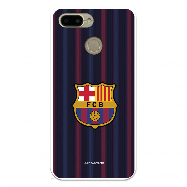 Funda para Xiaomi Redmi 6 del Barcelona Rayas Blaugrana - Licencia Oficial FC Barcelona