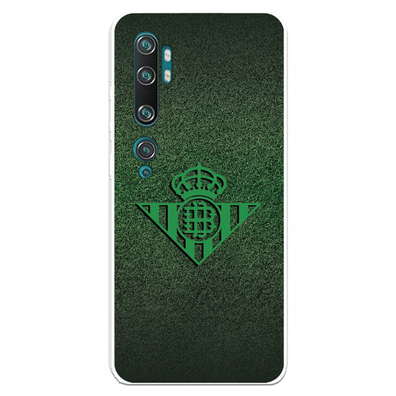 Funda para Xiaomi Mi Note 10 Pro del Betis Escudo Verde Fondo trama - Licencia Oficial Real Betis Balompié