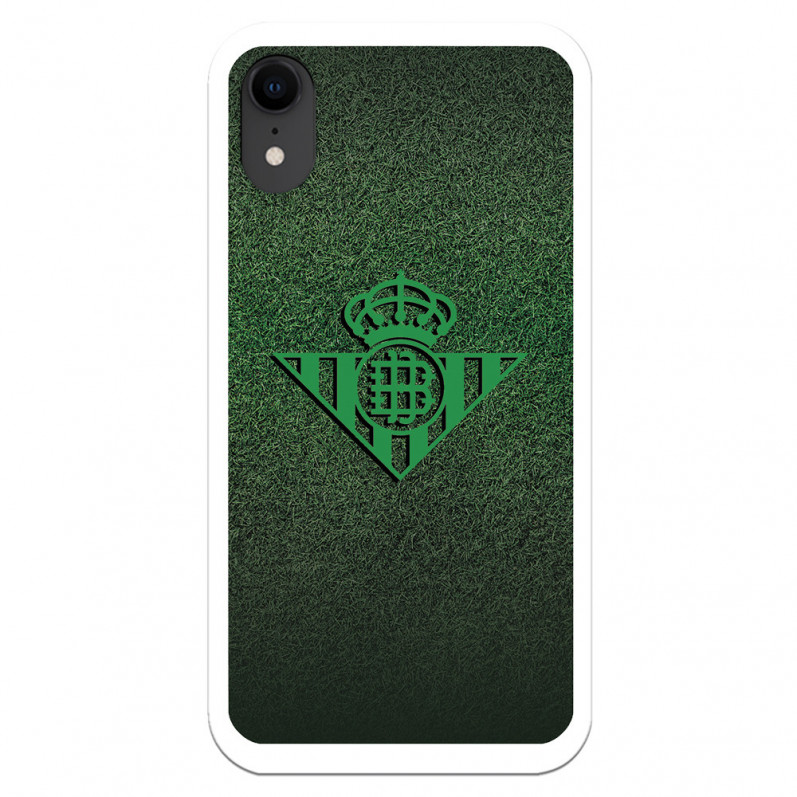Funda para iPhone XR del Betis Escudo Verde Fondo trama - Licencia Oficial Real Betis Balompié