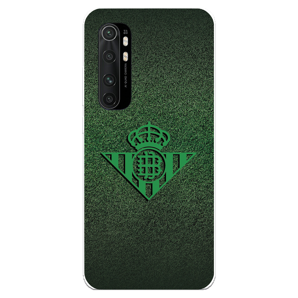 Funda para Xiaomi Mi Note 10 Lite del Betis Escudo Verde Fondo trama -  Licencia Oficial Real