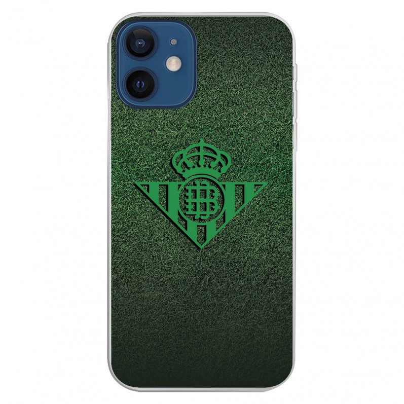Funda para iPhone 12 Mini del Betis Escudo Verde Fondo trama - Licencia Oficial Real Betis Balompié