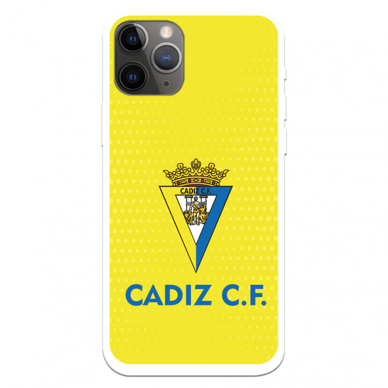 Funda para iPhone 11 Pro del Cádiz Fondo Amarillo - Licencia Oficial Cádiz CF