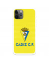 Funda para iPhone 11 Pro del Cádiz Fondo Amarillo - Licencia Oficial Cádiz CF