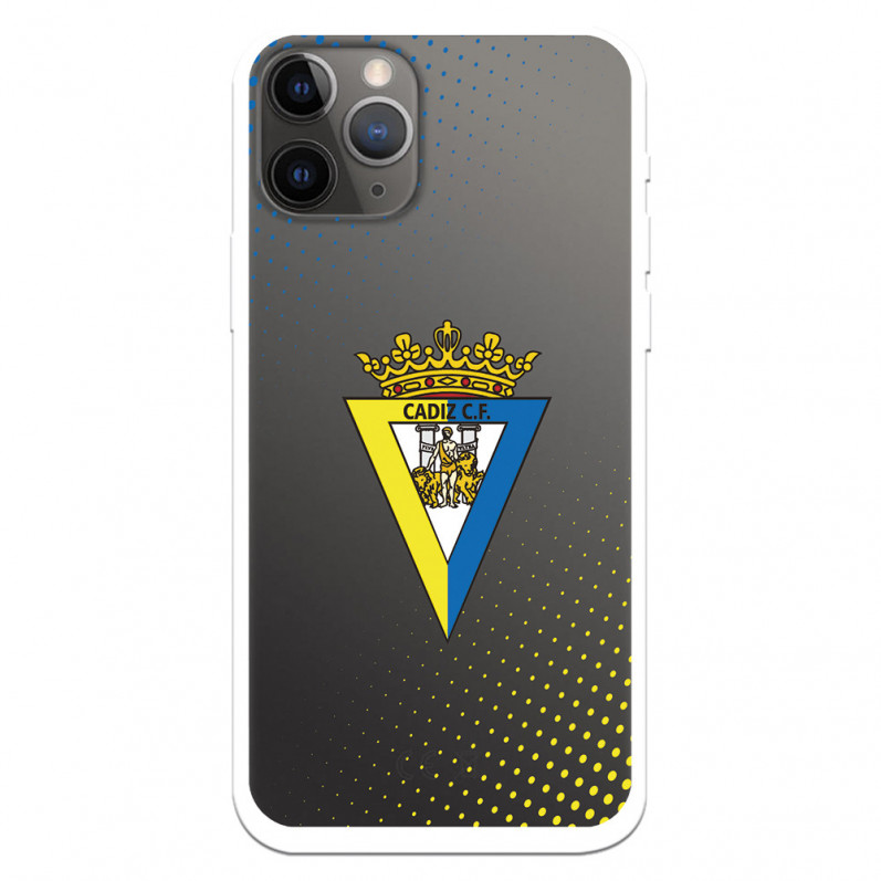 Funda para iPhone 11 Pro del Cádiz Escudo Transparente - Licencia Oficial Cádiz CF