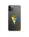 Funda para iPhone 11 Pro del Cádiz Escudo Transparente - Licencia Oficial Cádiz CF