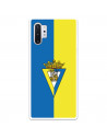 Funda para Samsung Galaxy Note 10Plus del Cádiz Escudo Fondo Bicolor - Licencia Oficial Cádiz CF