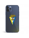 Funda para iPhone 12 Pro Max del Cádiz Escudo Transparente - Licencia Oficial Cádiz CF