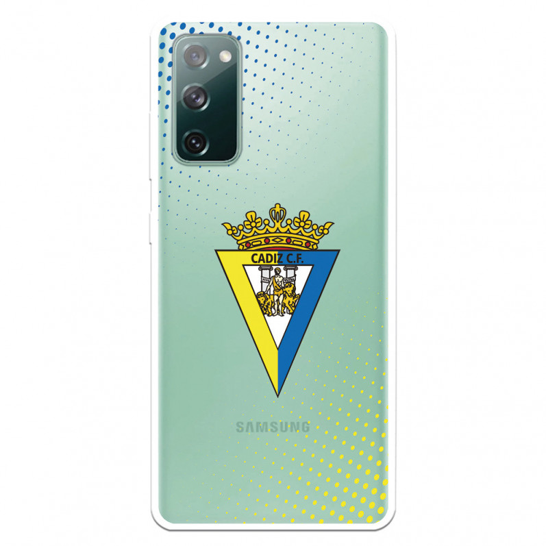 Funda para Samsung Galaxy S20 FE del Cádiz Escudo Transparente - Licencia Oficial Cádiz CF