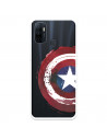 Funda para Oppo A32 Oficial de Marvel Capitán América Escudo Transparente - Marvel