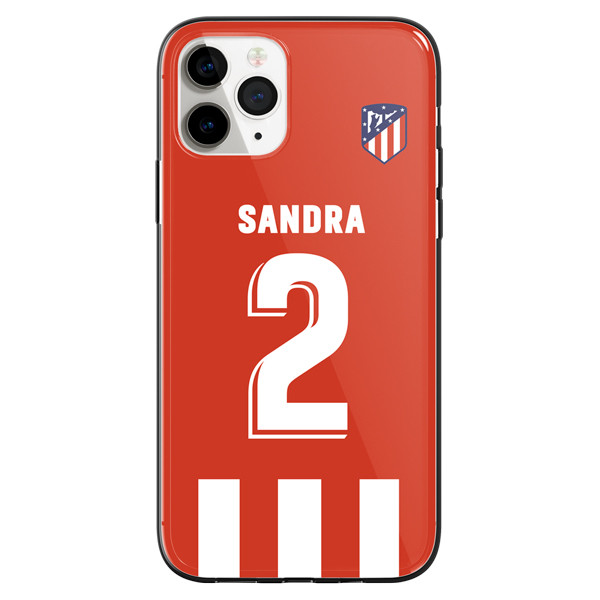 Funda Movil Cases Samsung Camiseta Futbol Compatible con Atletico Nombre Numero 