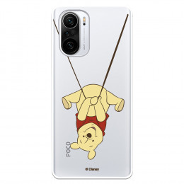 Funda para Xiaomi Poco F3 Oficial de Disney Winnie  Columpio - Winnie The Pooh