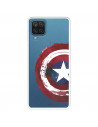 Funda para Samsung Galaxy A22 4G Oficial de Marvel Capitán América Escudo Transparente - Marvel