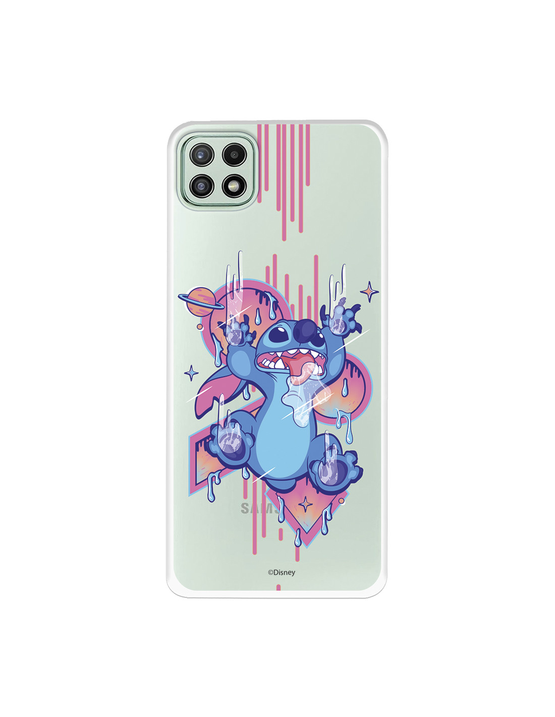 Funda para Samsung Galaxy A22 5G Oficial de Disney Stitch Graffiti - Lilo &  Stitch