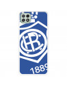 Funda para Samsung Galaxy A22 5G del Recre Escudo Fondo Azul - Licencia Oficial Real Club Recreativo de Huelva