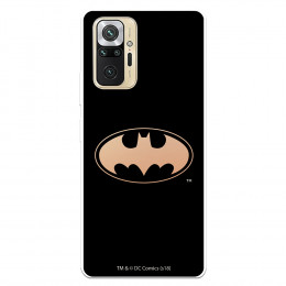 Funda para Xiaomi Redmi Note 10 Pro Oficial de DC Comics Batman Logo Transparente - DC Comics