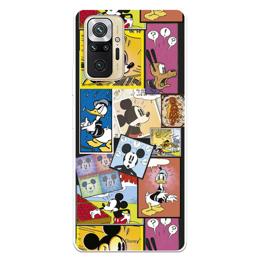 Funda para Xiaomi Redmi Note 10 Pro Oficial de Disney Mickey Comic
