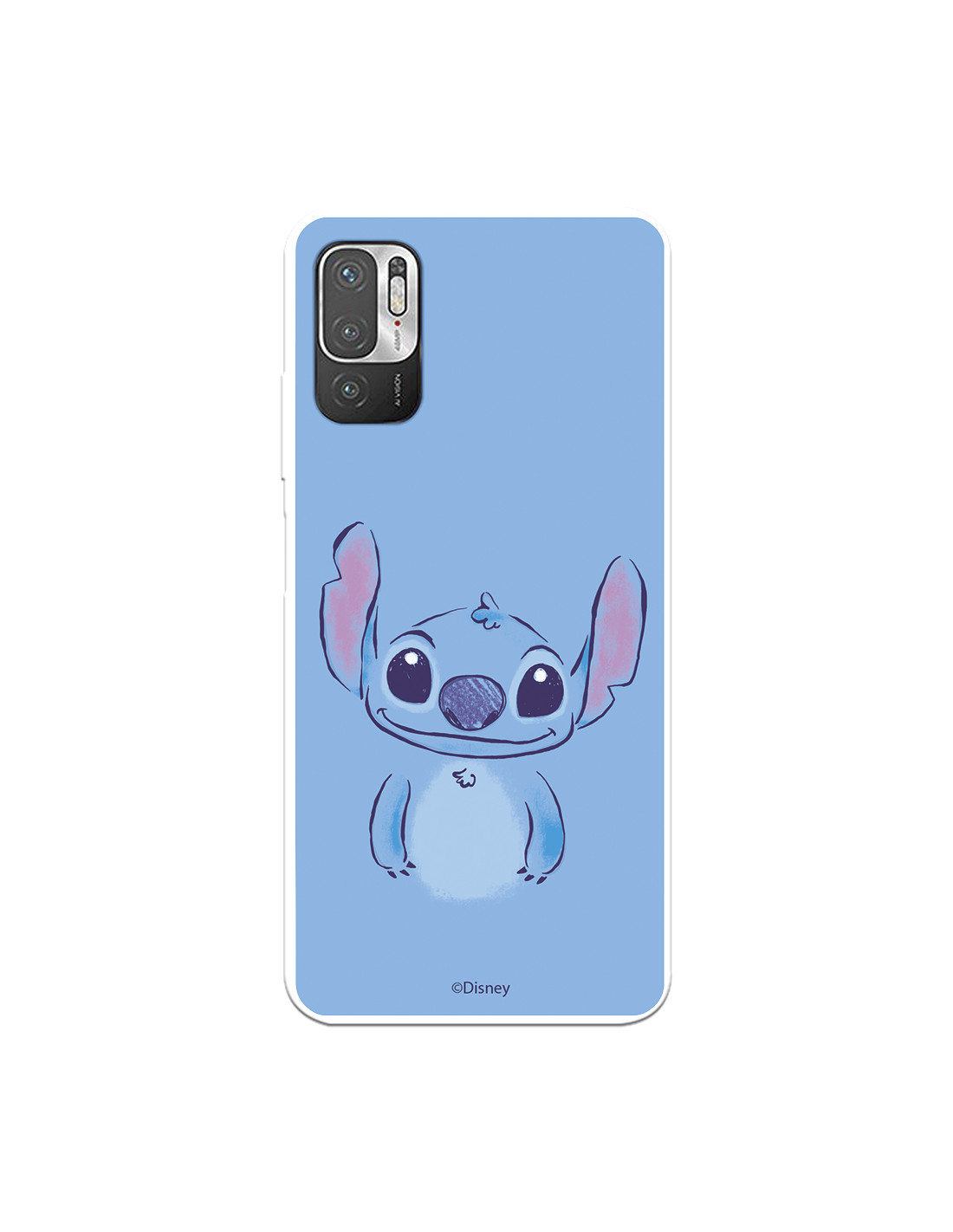 Funda para Xiaomi Redmi Note 10 5G Oficial de Disney Stitch Azul