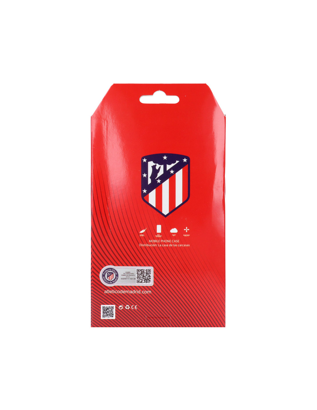 Funda para Xiaomi Redmi Note 10 5G del Atleti Escudo Dorado Fondo Negro -  Licencia Oficial Atlético