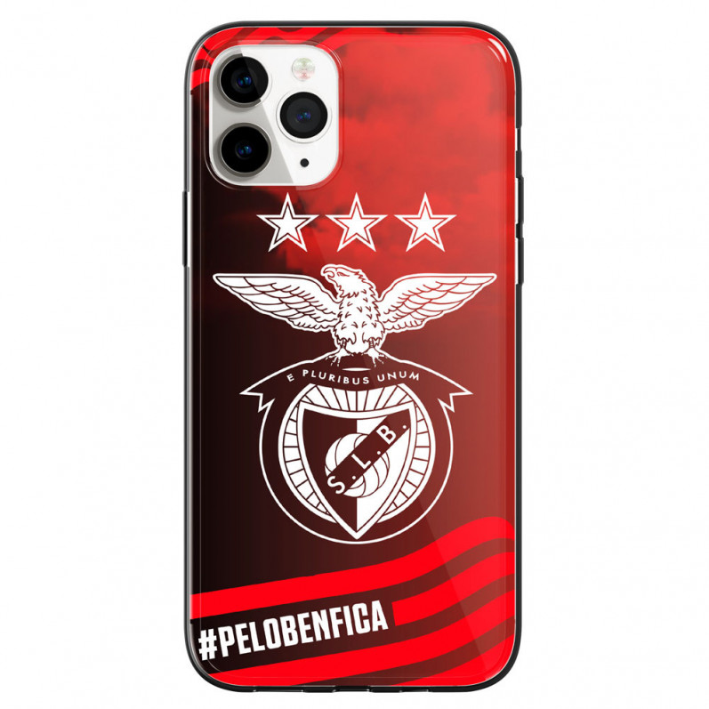 Funda Oficial Benfica - Escudo Blanco Con Lema Pelobenfica