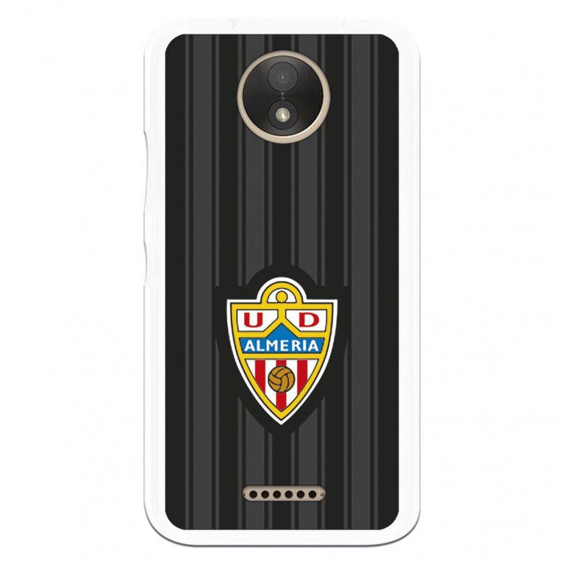 Carcasa Oficial UD Almería fondo negro para Motorola Moto C Plus- La Casa de las Carcasas