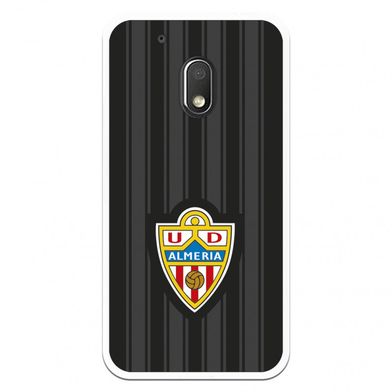 Carcasa Oficial UD Almería fondo negro para Motorola Moto G4 Play- La Casa de las Carcasas