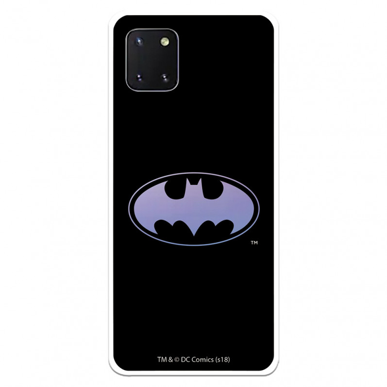 Funda para Samsung Galaxy A81 Oficial de DC Comics Batman Logo Transparente - DC Comics
