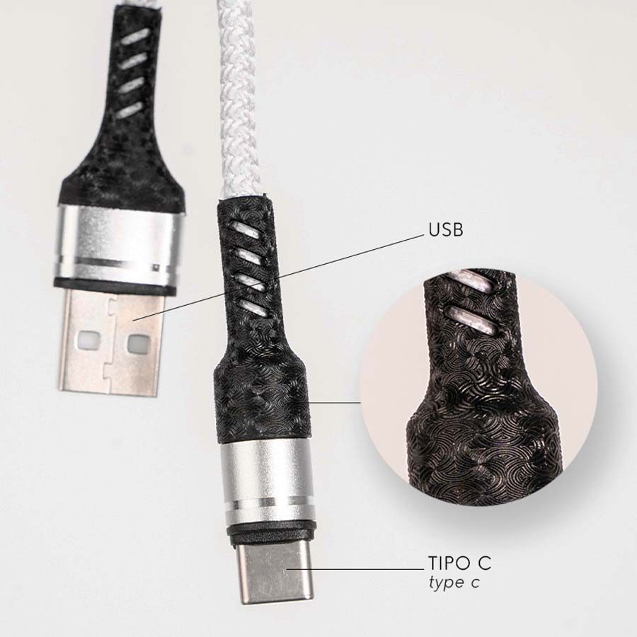Cable Carga Rapida Usb Tipo C a Lightning (Iphone). Calidad Premium