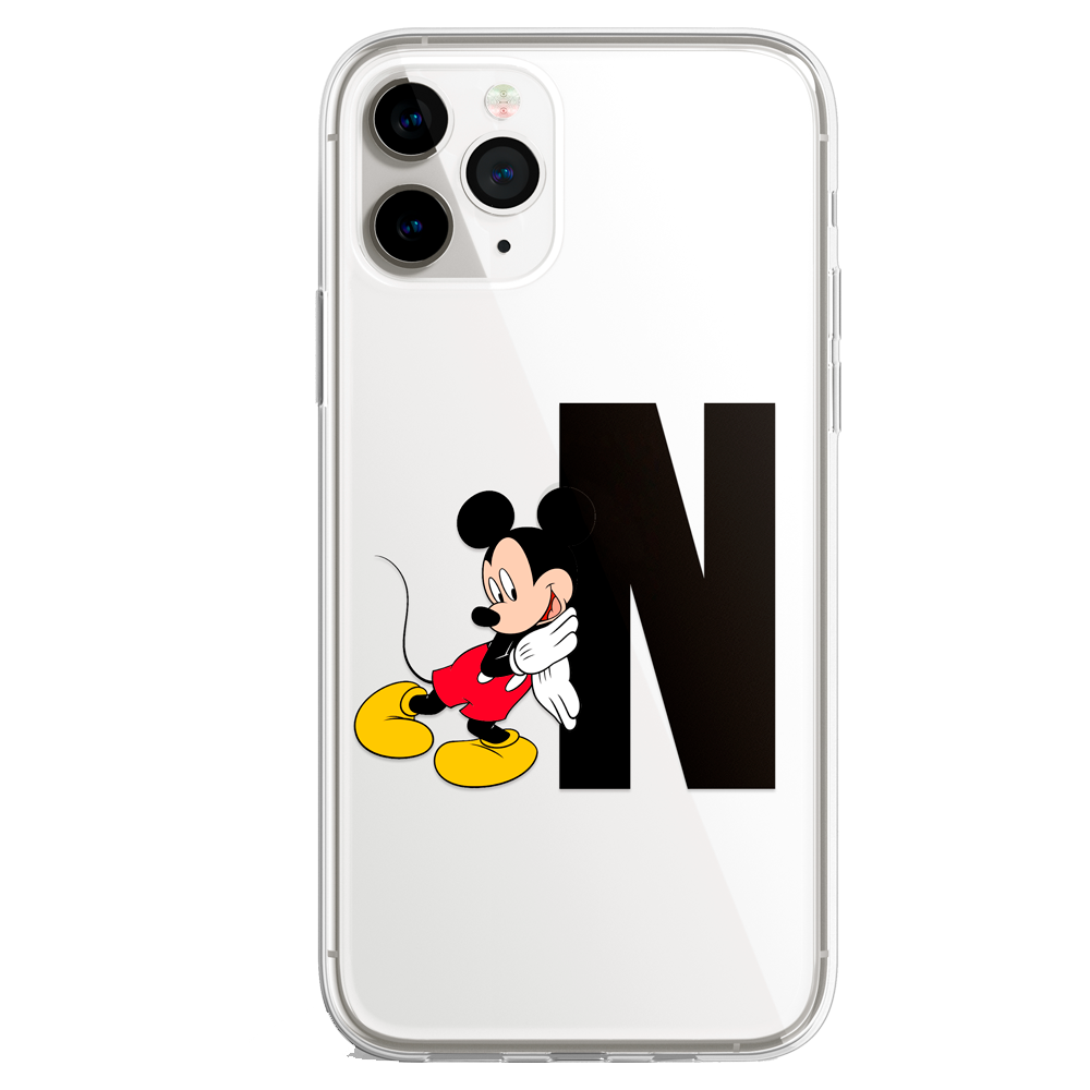 Funda Móvil Personalizada Disney con tus Iniciales Mickey Mouse